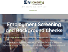 Tablet Screenshot of fyiscreening.com